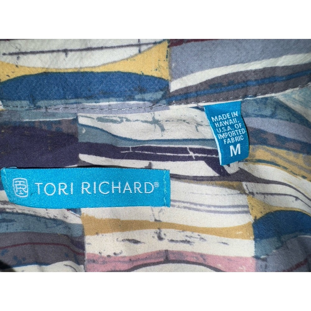 Tori Richard Board room short sleeve Hawaiian surfboards button up medium - Picture 5 of 7